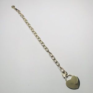 10k Yellow Gold Bracelet with heart